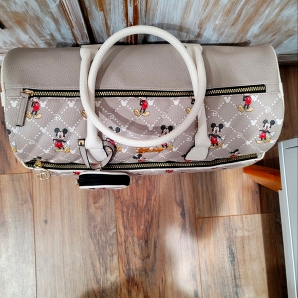 NWT Disney Mickey Mouse Monogram Weekender - Picture 3 of 11